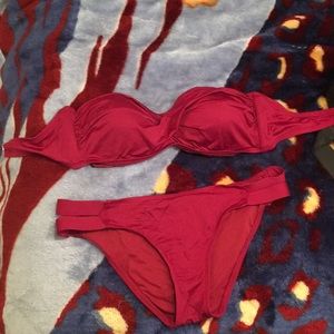 Target bikini maroon